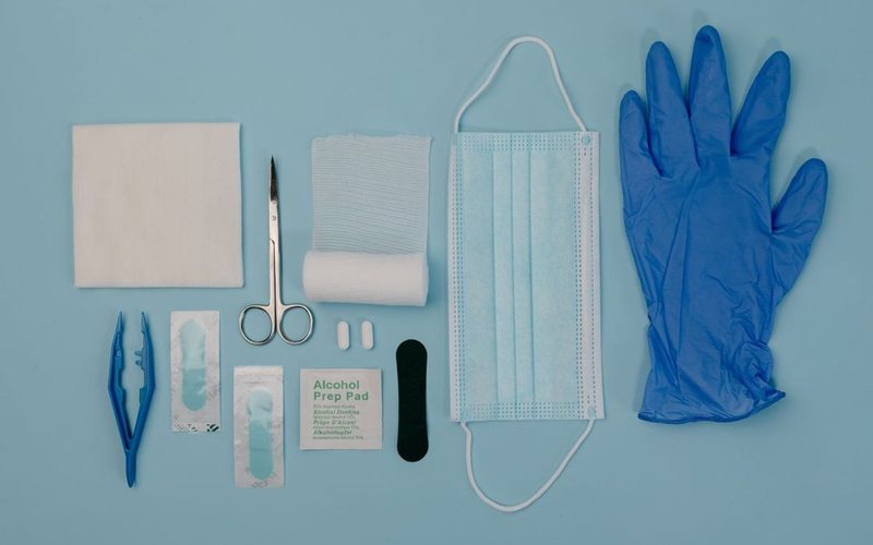 Kit de curativos e proteção para feridas